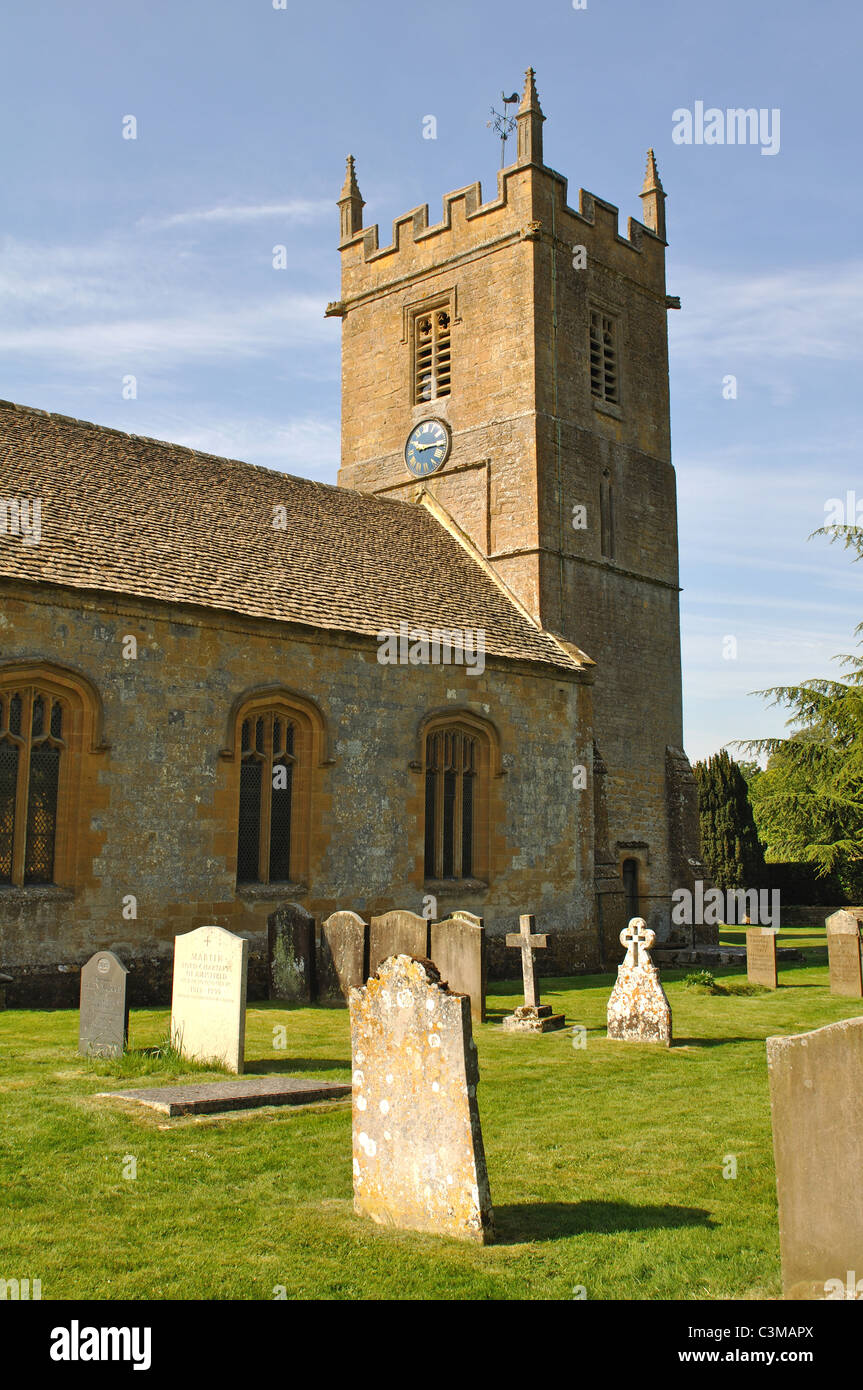 St. Peter`s Church, Stanway, Gloucestershire, England, UK Stock Photo